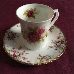 Royal Albert saucer plate Royal Minster cup fine bone china made in England
